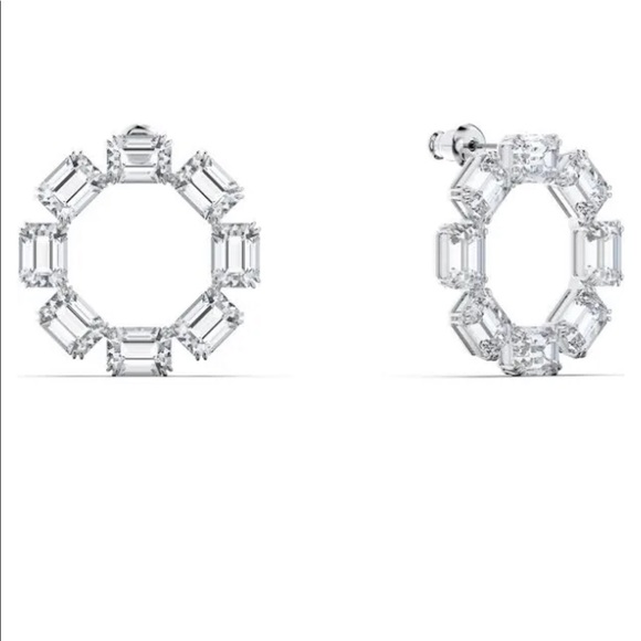 Swarovski Millenia Loop Earrings - Picture 2 of 5